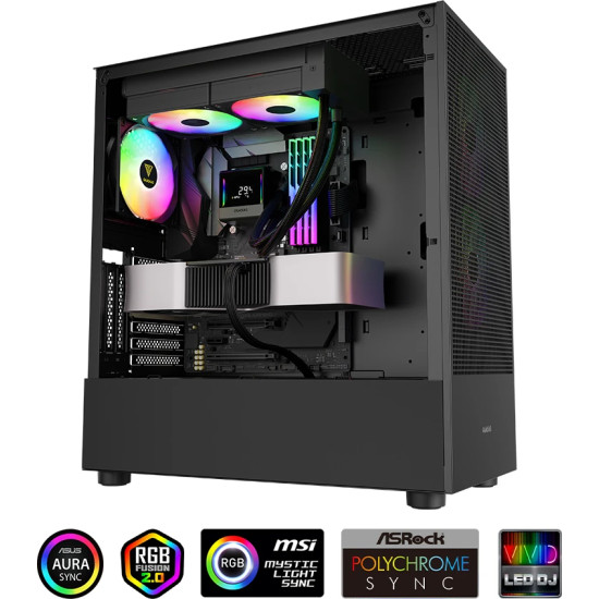 Водно охлаждане Gamdias Water Cooling Chione E4-240 - LCD Screen, A-RGB