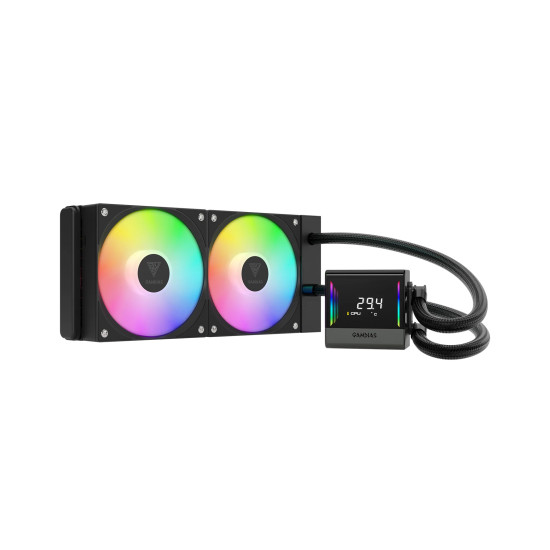 Водно охлаждане Gamdias Water Cooling Chione E4-240 - LCD Screen, A-RGB