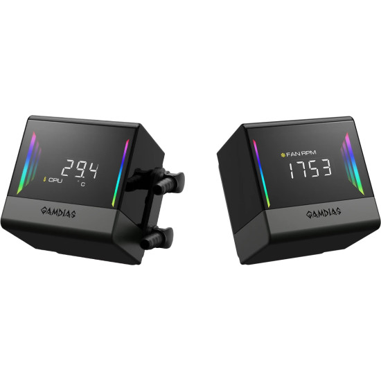 Водно охлаждане Gamdias Water Cooling Chione E4-240 - LCD Screen, A-RGB