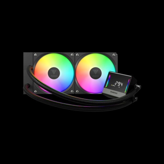 Водно охлаждане Gamdias Water Cooling Chione E4-240 - LCD Screen, A-RGB