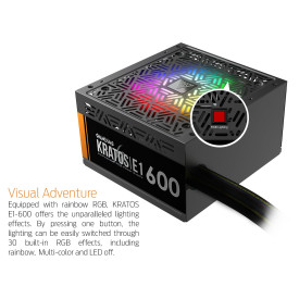 Захранване Gamdias PSU 600W Addressable RGB - KRATOS E1-600