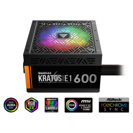 Захранване Gamdias PSU 600W Addressable RGB - KRATOS E1-600