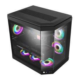 Кутия за компютър Gamemax Case ATX - HYPE Black - Addressable RGB