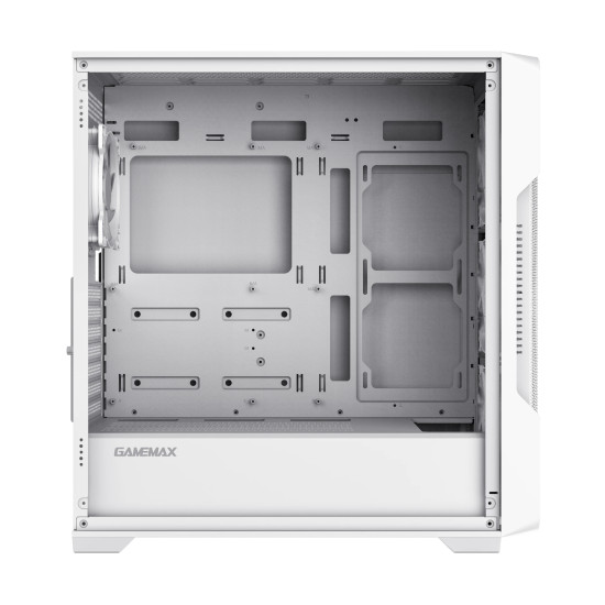Кутия за компютър Gamemax Case EATX - SIEGE White - Addressable RGB