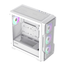 Кутия за компютър Gamemax Case EATX - SIEGE White - Addressable RGB