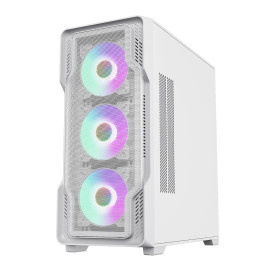 Кутия за компютър Gamemax Case EATX - SIEGE White - Addressable RGB