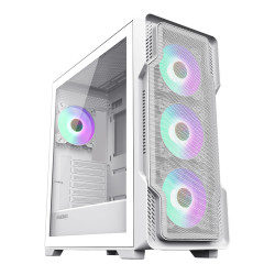 Кутия за компютър Gamemax Case EATX - SIEGE White - Addressable RGB