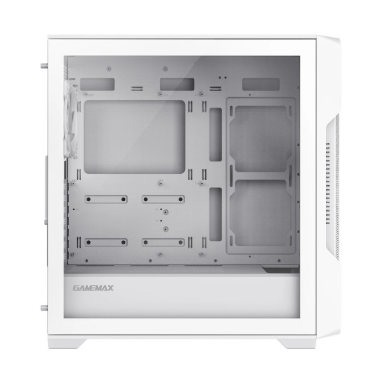 Кутия за компютър Gamemax Case EATX - SIEGE White - Addressable RGB