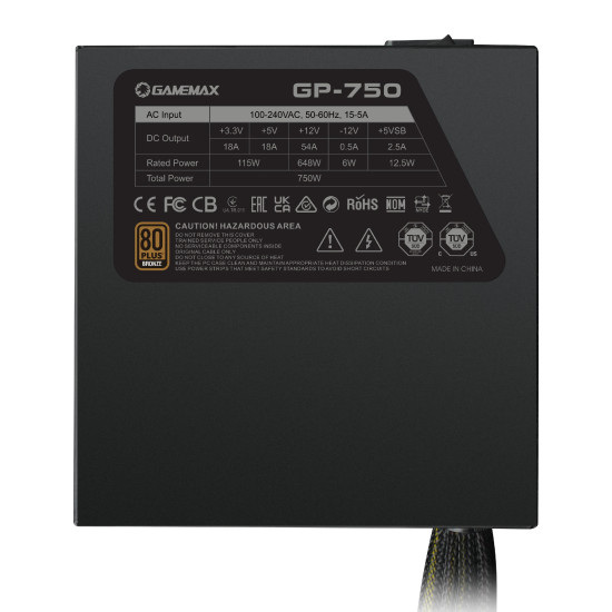 Захранване Gamemax PSU 750W Bronze - GP-750