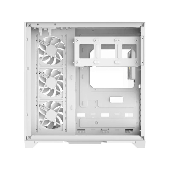 Кутия за компютър GameMax Infinity, Mid-Tower ATX, Tempered Glass, ARGB, White