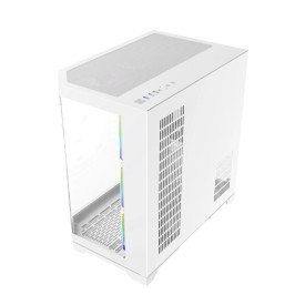 Кутия за компютър GameMax Infinity, Mid-Tower ATX, Tempered Glass, ARGB, White