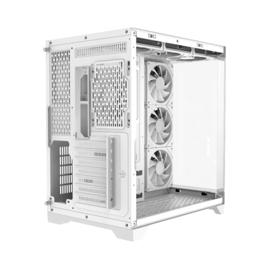 Кутия за компютър GameMax Infinity, Mid-Tower ATX, Tempered Glass, ARGB, White