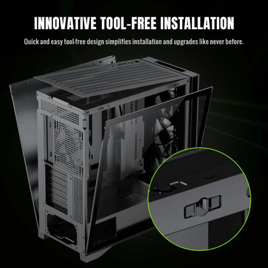 Кутия за компютър Gamemax Case EATX - Leader 2 - Addressable RGB