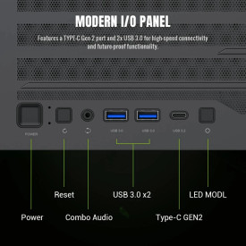 Кутия за компютър Gamemax Case EATX - Leader 2 - Addressable RGB