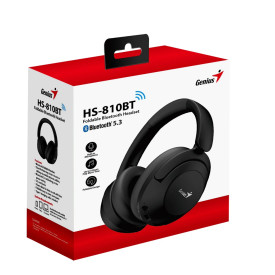 Безжични слушалки Genius Headphones Bluetooth 5.3 - HS-810BT, Black