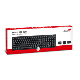 Клавиатура Genius Smart Keyboard KB-100 Black - AI, BG Layout, USB