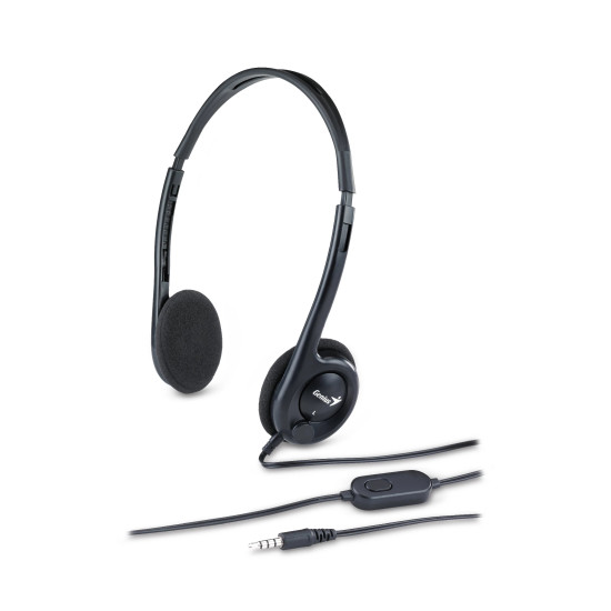 Слушалки Genius Headset HS-200C - Lightweight, Black