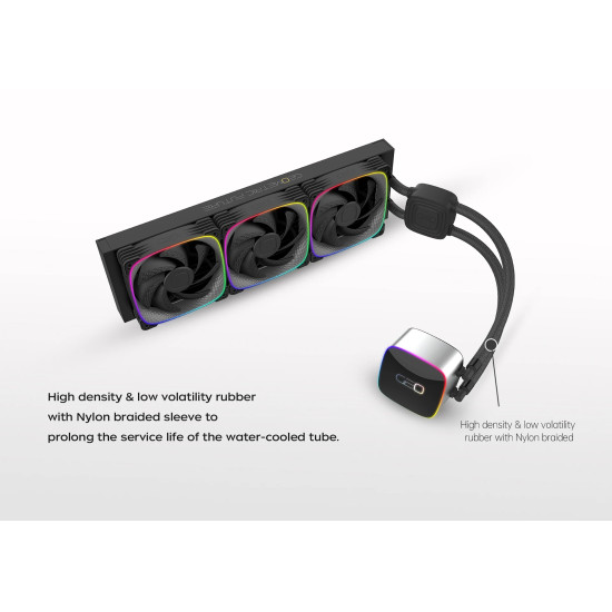 Водно охлаждане Geometric Future Water Cooling - Eskimo 36 Black - LGA1700/AM5