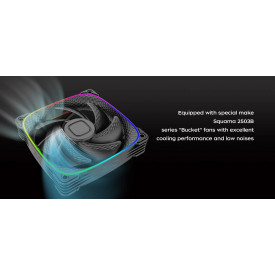 Водно охлаждане Geometric Future Water Cooling - Eskimo 36 Black - LGA1700/AM5