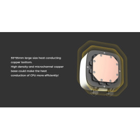 Водно охлаждане Geometric Future Water Cooling - Eskimo 36 Black - LGA1700/AM5
