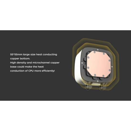 Водно охлаждане Geometric Future Water Cooling - Eskimo 36 Black - LGA1700/AM5