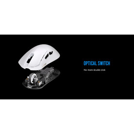 Безжична мишка Lamzu PARO 8K White - Wireless Gaming Mouse