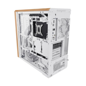 Кутия за компютър Lian Li Case ATX - LANCOOL 217 WOOD - White