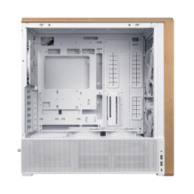 Кутия за компютър Lian Li Case ATX - LANCOOL 217 WOOD - White