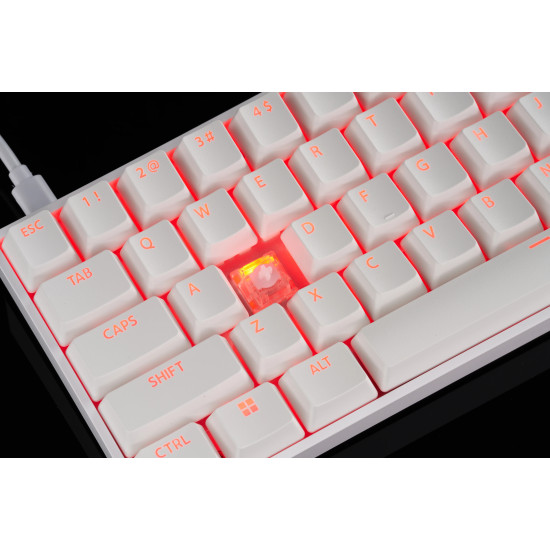 Клавиатура Madlions Professional Gaming Mechanical Keyboard FIRE 68 RGB - 8K, Gateron Dual-Rail Magnetic Switches [Linear], White