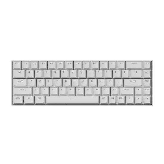 Клавиатура Madlions Professional Gaming Mechanical Keyboard FIRE 68 RGB - 8K, Gateron Dual-Rail Magnetic Switches [Linear], White