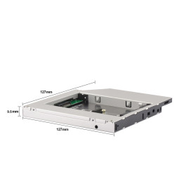 Кади за лаптоп Makki Laptop caddy M.2 9.5mm - MAKKI-CADDY-95-M2