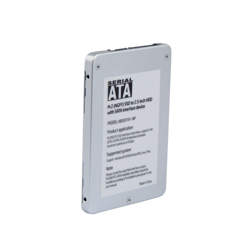 Кади за SSD Makki Caddy Convertor M.2 NGFF SSD to 2.5" SATA3, Aluminium - MAKKI-M2-NGFF-2.5