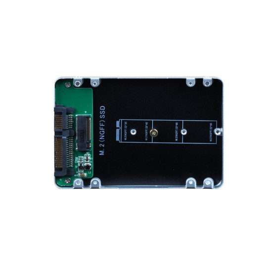 Кади за SSD Makki Caddy Convertor M.2 NGFF SSD to 2.5" SATA3, Aluminium - MAKKI-M2-NGFF-2.5