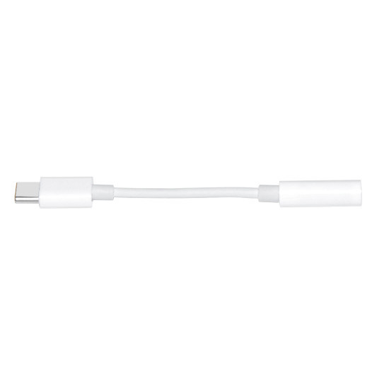 Преходник Makki Adapter Type-C M to 3.5mm audio jack 4P F, White - MAKKI-CBL-C-AUDIO-WH