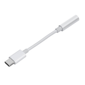 Преходник Makki Adapter Type-C M to 3.5mm audio jack 4P F, White - MAKKI-CBL-C-AUDIO-WH