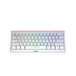 Клавиатура Marvo Gaming Mechanical keyboard 61 keys TKL Hecate 61R WH - KG962G White - RED switches, RGB