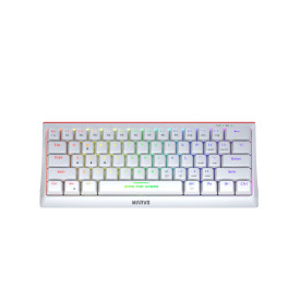 Клавиатура Marvo Gaming Mechanical keyboard 61 keys TKL Hecate 61R WH - KG962G White - RED switches, RGB