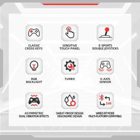 Безжичен контролер Marvo Gamepad Monka Contra GT-96 - PS4, RGB, Wireless, Vibration