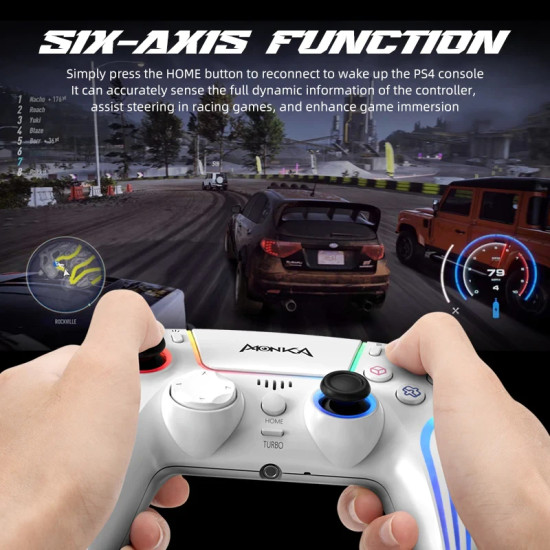 Безжичен контролер Marvo Gamepad Monka Contra GT-96 - PS4, RGB, Wireless, Vibration
