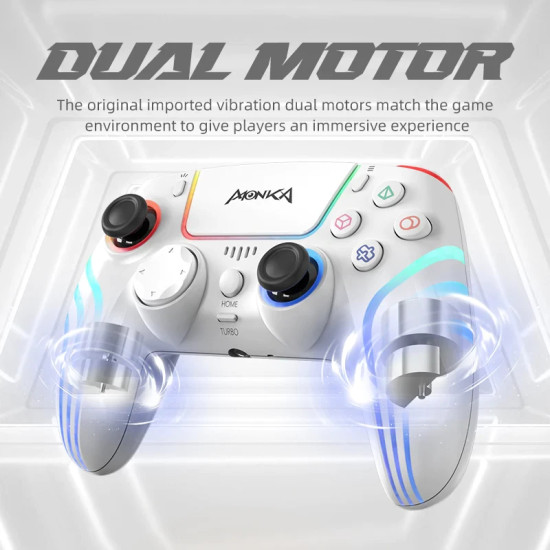 Безжичен контролер Marvo Gamepad Monka Contra GT-96 - PS4, RGB, Wireless, Vibration