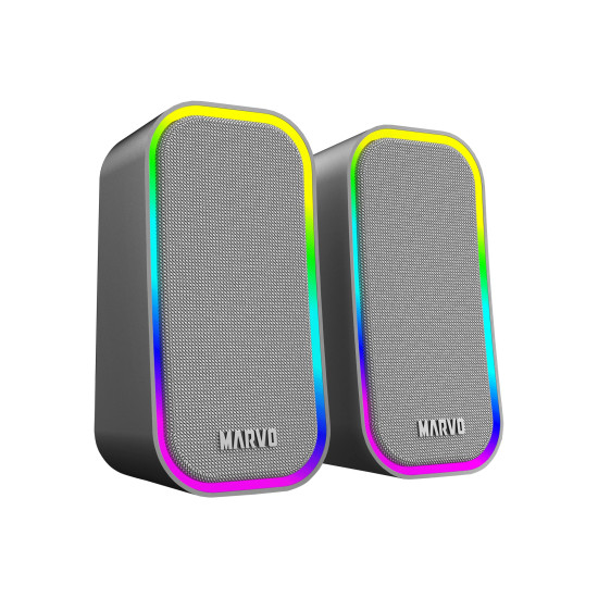 Тонколони Marvo Gaming Speakers 2.0 6W Havoc 20 Grey - MARVO-SG-285-GY