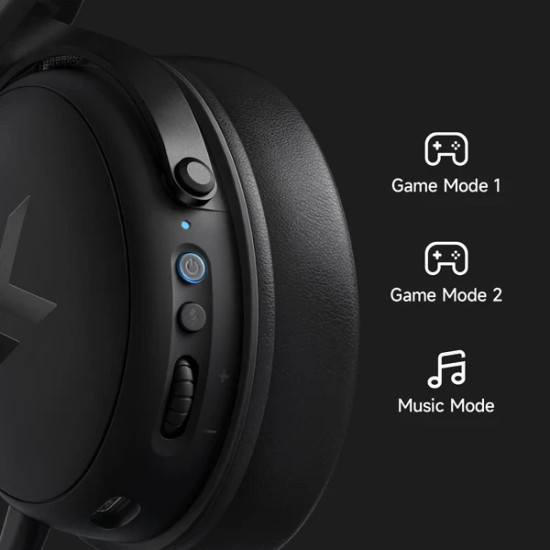 Безжични слушалки MCHOSE Wireless Gaming Headphones - V9 Pro Icy White - Bluetooth , 2.4G
