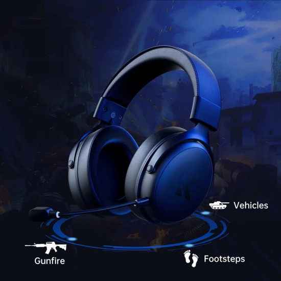 Безжични слушалки MCHOSE Wireless Gaming Headphones - V9 Pro Icy White - Bluetooth , 2.4G