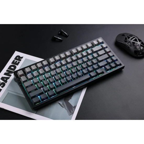 Безжична клавиатура MCHOSE Wireless Gaming Mechanical Keyboard G75 Pro - Tofu Switch v2 [Linear] (English US), Blue Cabbage