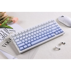 Безжична клавиатура MCHOSE Wireless Gaming Mechanical Keyboard G75 Pro - Tofu Switch v2 [Linear] (English US), Blue Cabbage