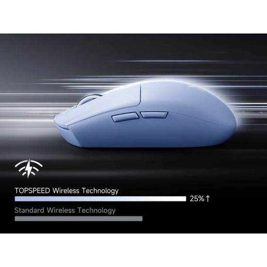 Безжична мишка MCHOSE G3 V2 Black - Wireless Gaming Mouse - 1K, Omron Mechanical