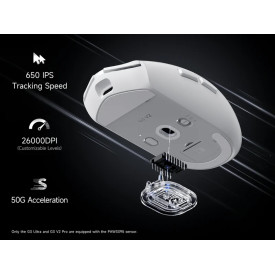 Безжична мишка MCHOSE G3 V2 Black - Wireless Gaming Mouse - 1K, Omron Mechanical