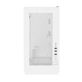 Кутия за компютър Montech AIR 100 ARGB, Micro ATX Case, TG, 4x120mm ARGB Fans, White
