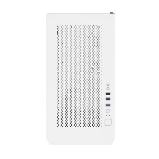 Кутия за компютър Montech AIR 100 ARGB, Micro ATX Case, TG, 4x120mm ARGB Fans, White