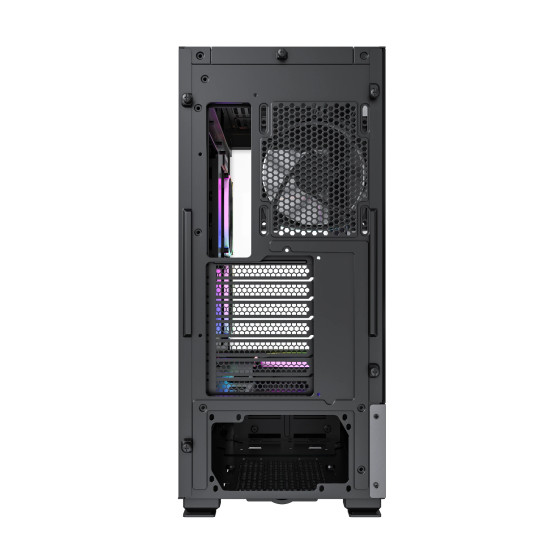 Кутия за компютър Montech SKY TWO, Mid-tower Case, TG, 4x120mm ARGB Fans, Black